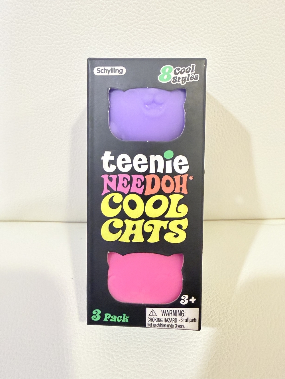 Needoh Tennie Cool Cats Stress Ball 3-Pack